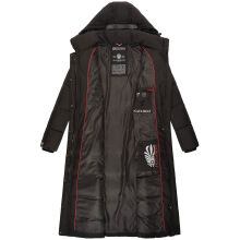 Navahoo Isalie Damen lange Winterjacke gesteppt Schwarz-Gr.XS