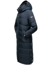 Navahoo Isalie Damen lange Winterjacke gesteppt Navy-Gr.S