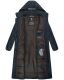 Navahoo Isalie Damen lange Winterjacke gesteppt Navy-Gr.S