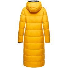 Navahoo Isalie Damen lange Winterjacke gesteppt Gelb-Gr.XS