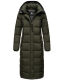 Navahoo Isalie Damen lange Winterjacke gesteppt Dark-Olive-Gr.S