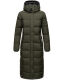 Navahoo Isalie Damen lange Winterjacke gesteppt Dark-Olive-Gr.S