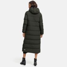 Navahoo Isalie Damen lange Winterjacke gesteppt Dark-Olive-Gr.M