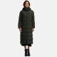 Navahoo Isalie Damen lange Winterjacke gesteppt Dark-Olive-Gr.M