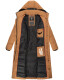 Navahoo Isalie ladies long winter jacket quilted Camel-Gr.L