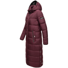 Navahoo Isalie Damen lange Winterjacke gesteppt Weinrot-Gr.M