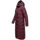 Navahoo Isalie Damen lange Winterjacke gesteppt Weinrot-Gr.L