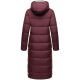Navahoo Isalie Damen lange Winterjacke gesteppt Weinrot-Gr.L