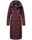 Navahoo Isalie Damen lange Winterjacke gesteppt Weinrot-Gr.XL