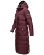 Navahoo Isalie Damen lange Winterjacke gesteppt Weinrot-Gr.XL