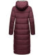 Navahoo Isalie Damen lange Winterjacke gesteppt Weinrot-Gr.XL