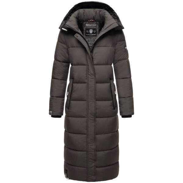Navahoo Isalie ladies long winter jacket quilted Anthrazit-Gr.XS