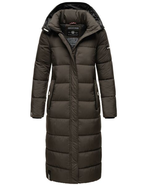 Navahoo Isalie Damen lange Winterjacke gesteppt Anthrazit-Gr.XXL