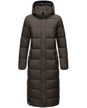 Navahoo Isalie Damen lange Winterjacke gesteppt Anthrazit-Gr.XXL