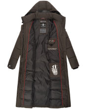 Navahoo Isalie Damen lange Winterjacke gesteppt Anthrazit-Gr.XXL