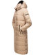 Navahoo Isalie Damen lange Winterjacke gesteppt Taupe-Gr.XS