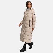 Navahoo Isalie ladies long winter jacket quilted Taupe-Gr.M