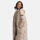 Navahoo Isalie ladies long winter jacket quilted Taupe-Gr.M