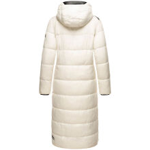 Navahoo Isalie Damen lange Winterjacke gesteppt Offwhite-Gr.XS