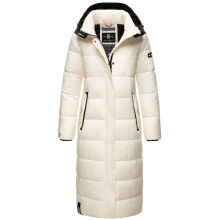 Navahoo Isalie Damen lange Winterjacke gesteppt Offwhite-Gr.XXL