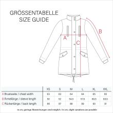 Marikoo Kamil Damen Parka Winterjacke mit Kapuze Gelb Größe XS - Gr. 34