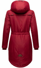 Marikoo Kamil Damen Parka Winterjacke mit Kapuze Bordeaux Größe XS - Gr. 34