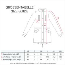 Marikoo Kamil Damen Parka Winterjacke mit Kapuze Bordeaux Größe XS - Gr. 34