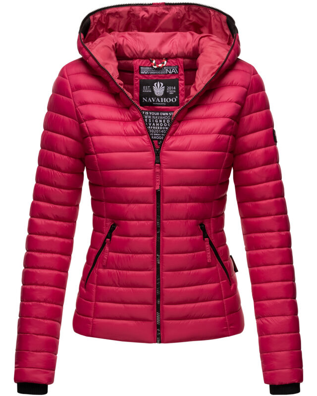 Navahoo Kimuk Damen &Uuml;bergangs Steppjacke Fuchsia Gr&ouml;&szlig;e S - Gr. 36
