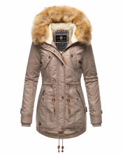 Navahoo LaViva warme Damen Winterjacke mit Teddyfell...