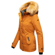 Navahoo Laura warme Damen Winterjacke mit Kapuze Cinnamon-Gr.XS