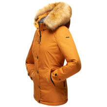 Navahoo Laura warme Damen Winterjacke mit Kapuze Cinnamon-Gr.XS