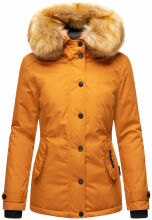 Navahoo Laura warme Damen Winterjacke mit Kapuze Cinnamon-Gr.M
