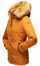 Navahoo Laura warme Damen Winterjacke mit Kapuze Cinnamon-Gr.M
