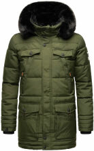 Navahoo Luaan Herren Winterjacke mit Kapuze Olive-Gr.S