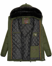 Navahoo Luaan Herren Winterjacke mit Kapuze Olive-Gr.S