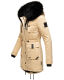 Navahoo Luluna Princess Damen Kunstfell Winterjacke Beige Größe M - Gr. 38