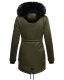 Navahoo Luluna Princess Damen Kunstfell Winterjacke Olive Größe M - Gr. 38