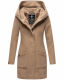 Marikoo Maikoo Damen Trenchcoat Wintermantel Taupe Grey Größe M - Gr. 38