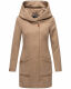 Marikoo Maikoo Damen Trenchcoat Wintermantel Taupe Grey Größe M - Gr. 38