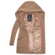 Marikoo Maikoo Damen Trenchcoat Wintermantel Taupe Grey Größe M - Gr. 38
