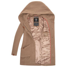 Marikoo Maikoo Damen Trenchcoat Wintermantel Taupe Grey Gr&ouml;&szlig;e L - Gr. 40