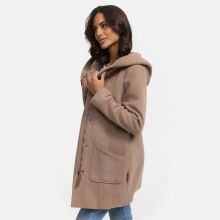 Marikoo Maikoo Damen Trenchcoat Wintermantel Taupe Grey Gr&ouml;&szlig;e XL - Gr. 42
