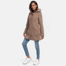 Marikoo Maikoo Damen Trenchcoat Wintermantel Taupe Grey Gr&ouml;&szlig;e XL - Gr. 42