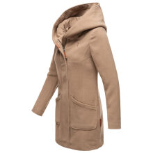 Marikoo Maikoo Damen Trenchcoat Wintermantel Taupe Grey Gr&ouml;&szlig;e XL - Gr. 42