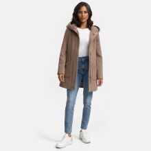 Marikoo Maikoo Damen Trenchcoat Wintermantel Taupe Grey Gr&ouml;&szlig;e XXL - Gr. 44