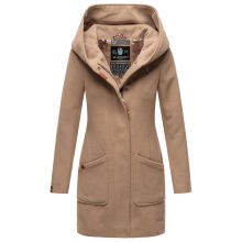 Marikoo Maikoo Damen Trenchcoat Wintermantel Taupe Grey Gr&ouml;&szlig;e XXL - Gr. 44