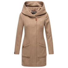 Marikoo Maikoo Damen Trenchcoat Wintermantel Taupe Grey Gr&ouml;&szlig;e XXL - Gr. 44