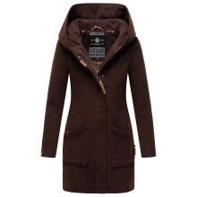 Marikoo Maikoo Damen Trenchcoat Wintermantel Choco...