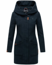Marikoo Maikoo Damen Trenchcoat Wintermantel Dark Navy Größe S - Gr. 36