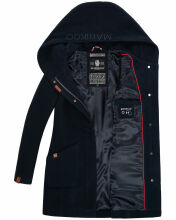 Marikoo Maikoo Damen Trenchcoat Wintermantel Dark Navy Größe M - Gr. 38